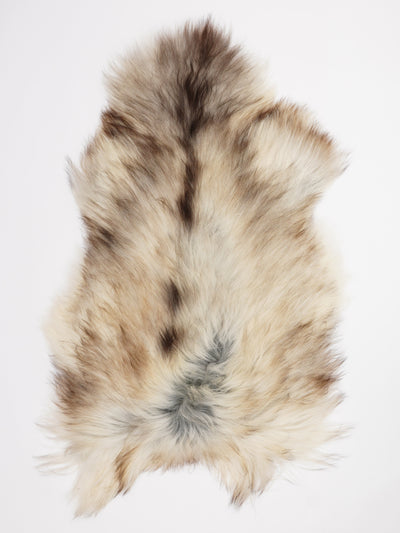 Gråt islandsk lammeskind XL