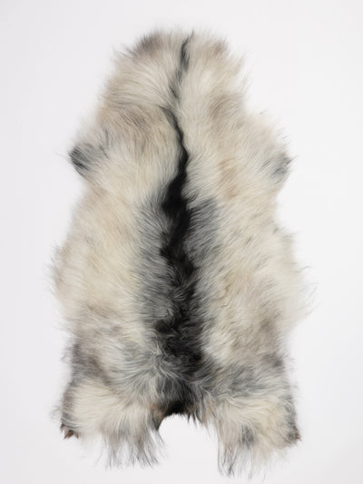 Gråt islandsk lammeskind XL