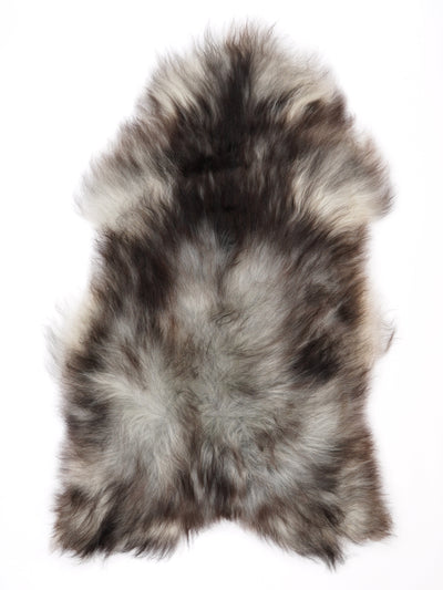 Gråt islandsk lammeskind XL