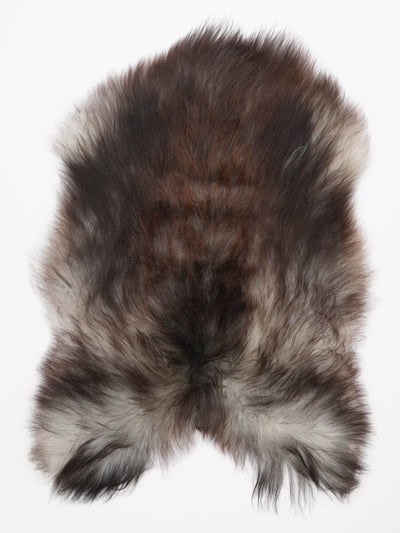 Gråt islandsk lammeskind XL